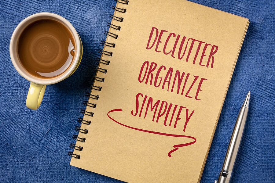 DECLUTTER AND ORGANIZE