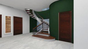 Traditional Floating Staircase