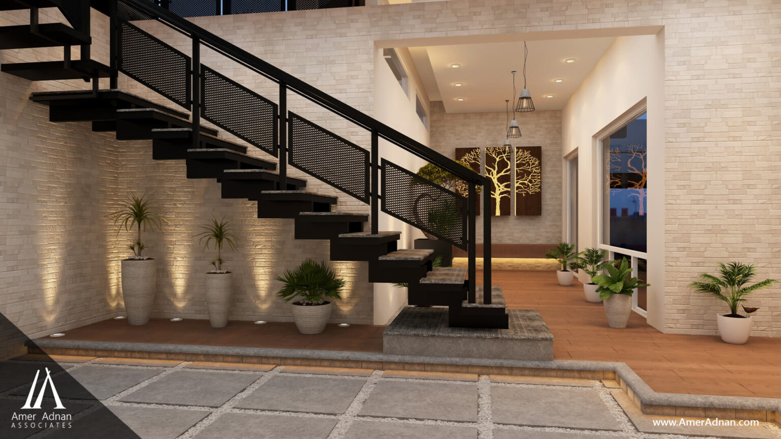 6 Trending Staircase Designs in Pakistan | Providing Design & 3D ...